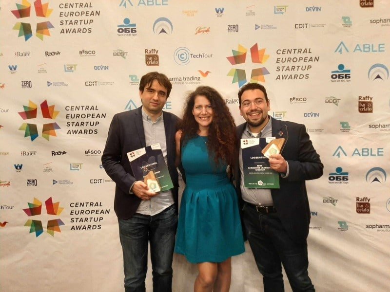 LogSentinel Wins 2 Awards at the Central European Startup Awards Bulgaria 2019