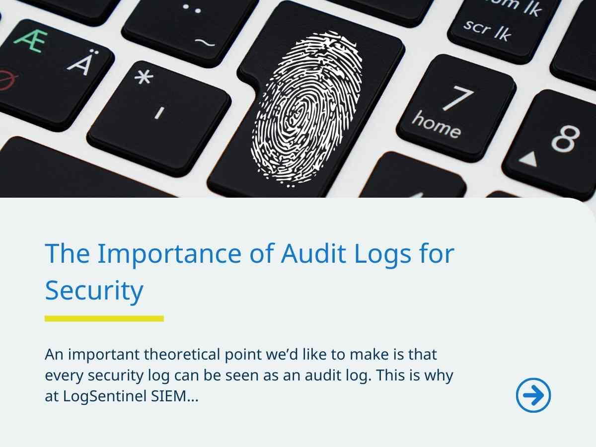 Importance of audit logs