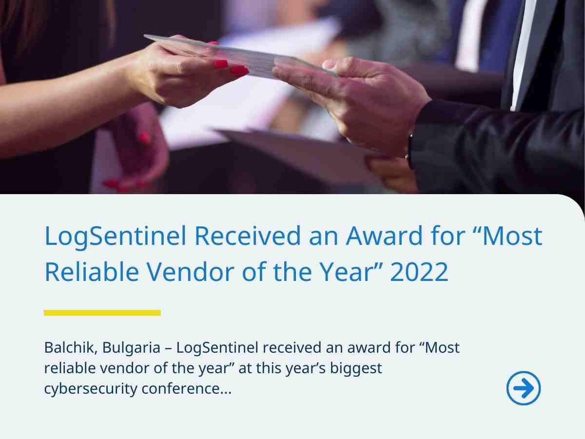 logsentinel-awarded-for-most-reliable-vendor